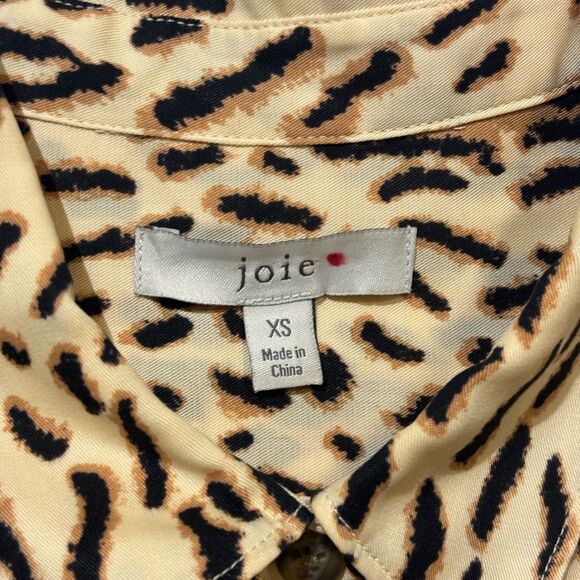 Joie Animal Print Button-Up Blouse - XS - Picture 2 of 4